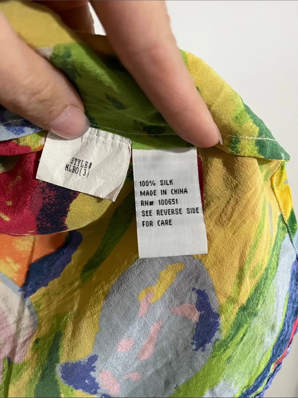 Michael Leu Vibrant Tropical Print Women's Button-Front Blouse - Multicolor